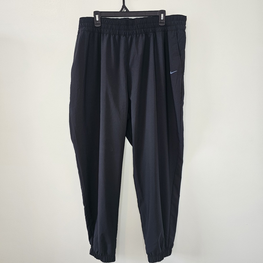 Nike Pants Womens XXL Black Dri-FIT One Jogger Track Elastic Cuff Activewear